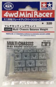 Tamiya multi chassis balance weight item number 15343