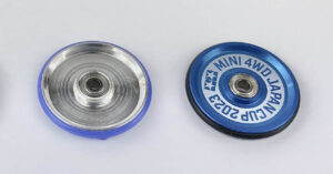 Tamiya Mini 4WD metal disk rollers with ring [Item no: 15426, 95160]